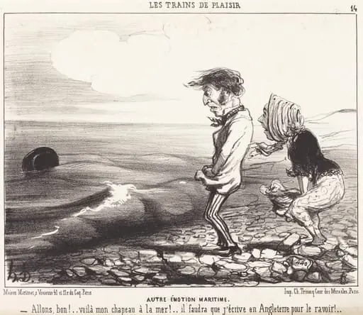 Autre émotion maritime, by Honoré Daumier