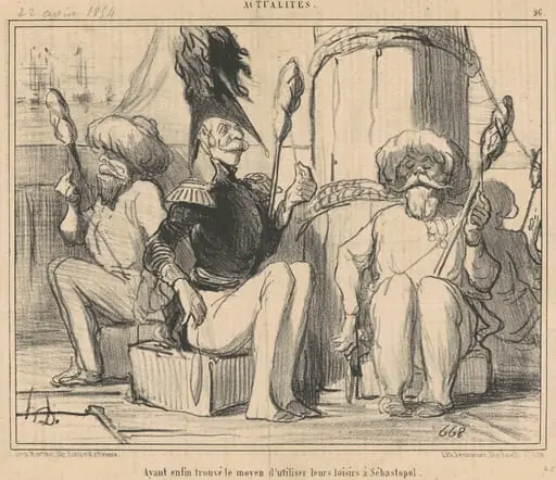 Ayant enfin trouvé le moyen d'utiliser leurs loisirs!, by Honoré Daumier
