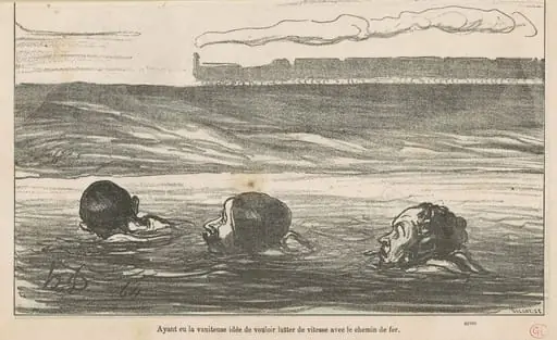 Ayant eu la vaniteuse idée de vouloir ..., by Honoré Daumier