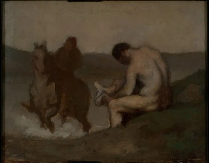 Baignade (L'Abreuvoir), by Honoré Daumier