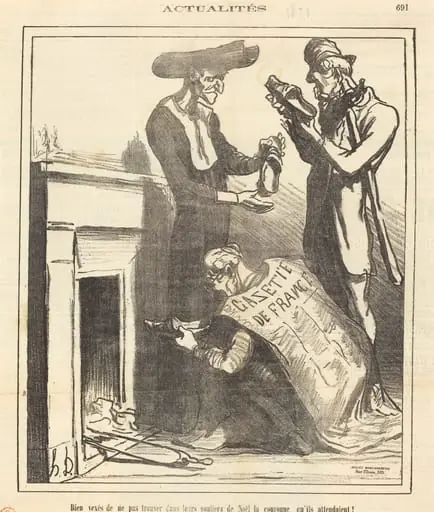 Bien vexés de ne pas trouver... la couronne..., by Honoré Daumier