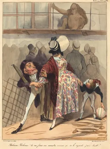 Bobonne... ne le regarde pas tant!, by Honoré Daumier