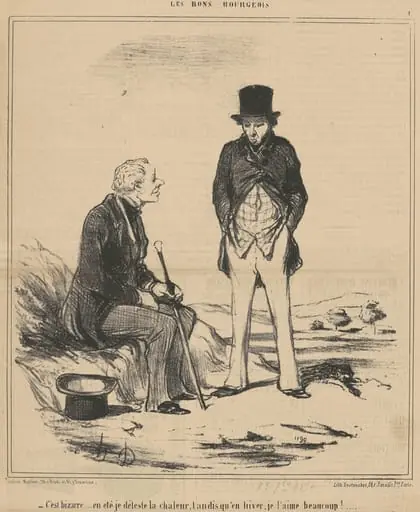 C'est bizarre ... été, by Honoré Daumier