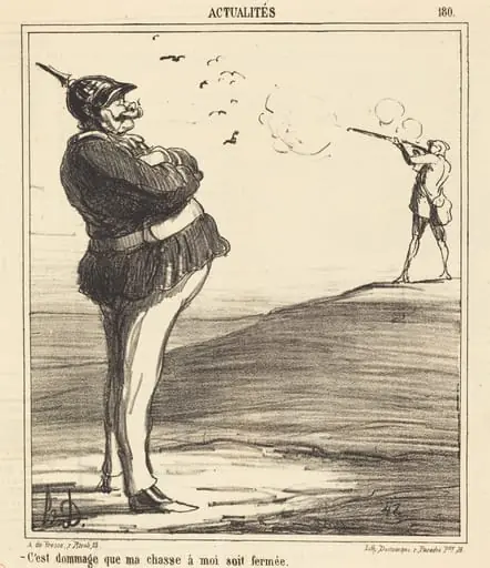 C'est dommage que ma chasse a moi soit fermée, by Honoré Daumier