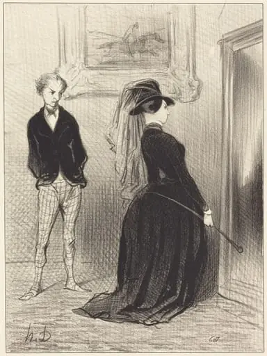 C'est singulier... il ne me vient plus d'idées... que..., by Honoré Daumier
