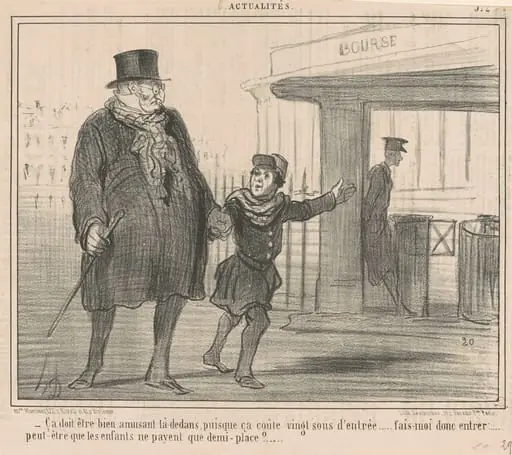 Ca doit être bien amusant la-dedans ..., by Honoré Daumier