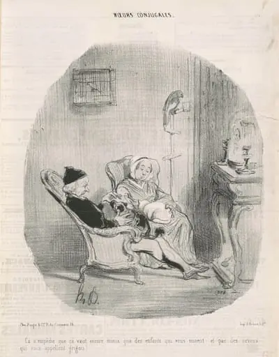 Ça n'empêche que ça vaut encore mieux...., by Honoré Daumier
