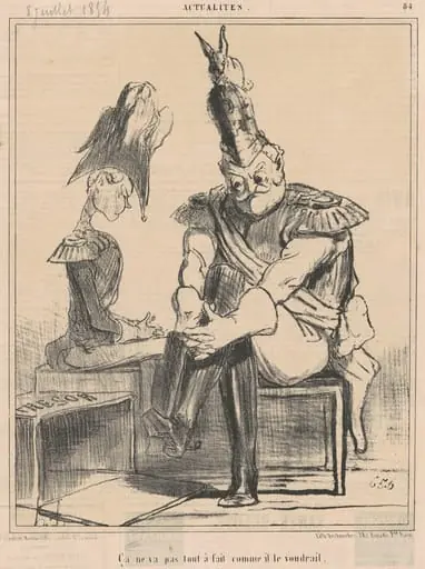 Ca ne va pas ... comme il le voudrait, by Honoré Daumier