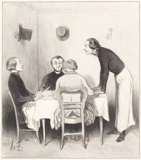 Carotte du restaurant, by Honoré Daumier