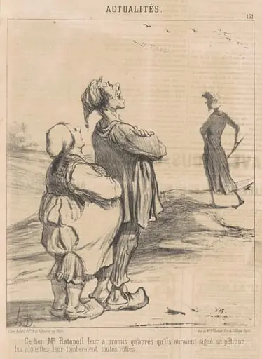 Ce bon M. Ratapoil leur a promis ..., by Honoré Daumier