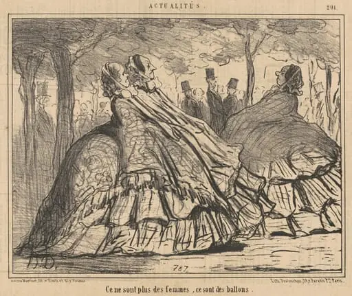 Ce ne sont plus des femmes, ce sont des ballons, by Honoré Daumier