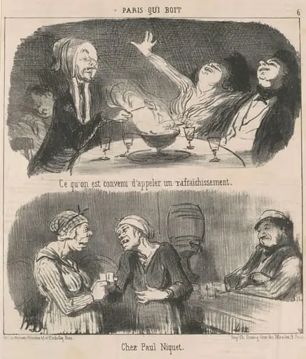 Ce qu'on est convenue d'appeler un rafraichissement, by Honoré Daumier