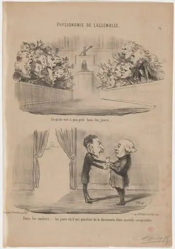 Ce qu'on voit a peu près tous les jours, by Honoré Daumier