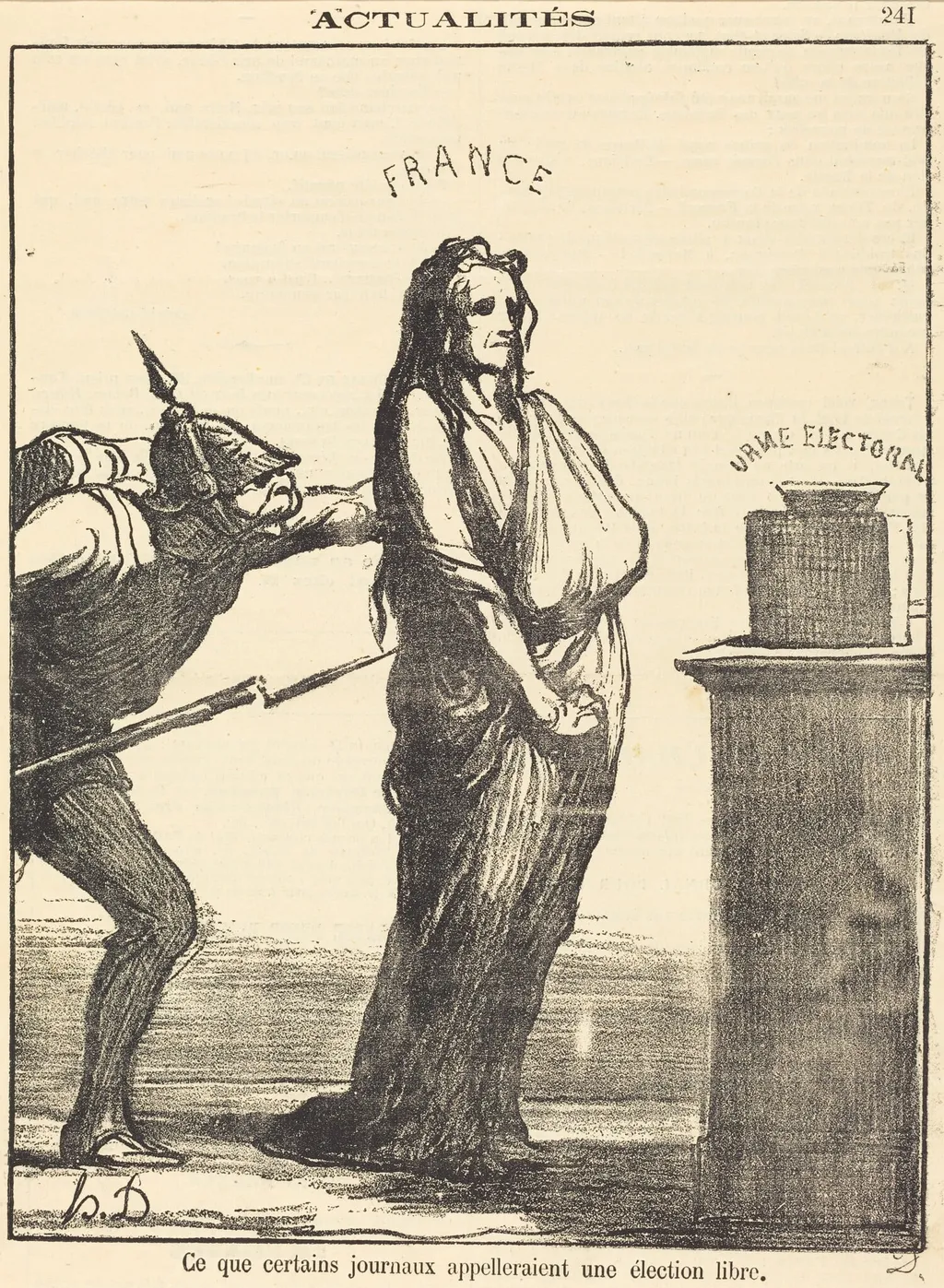 Ce que certains journaux appeleraient..., by Honoré Daumier, 1870
