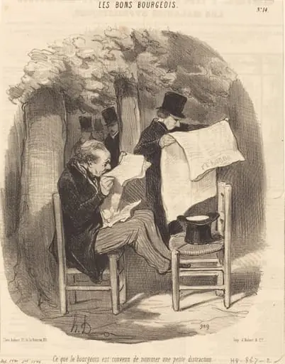 Ce que le bourgeois est convenu de nommer une... distraction, by Honoré Daumier