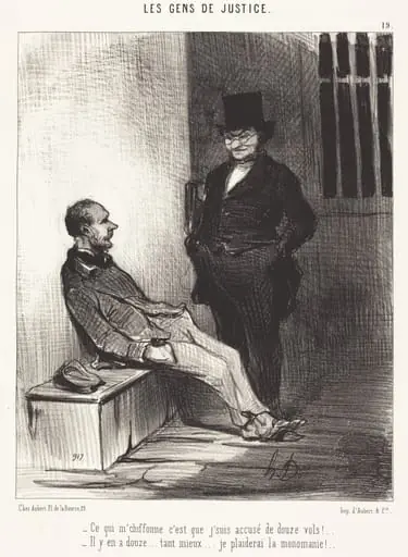 Ce qui m'chiffonne c'est... douze vols!..., by Honoré Daumier