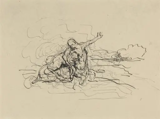 Centaur Carrying Off a Woman, by Honoré Daumier