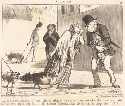 Ces pauvres animaux... n'se reconnaissent... plus..., by Honoré Daumier