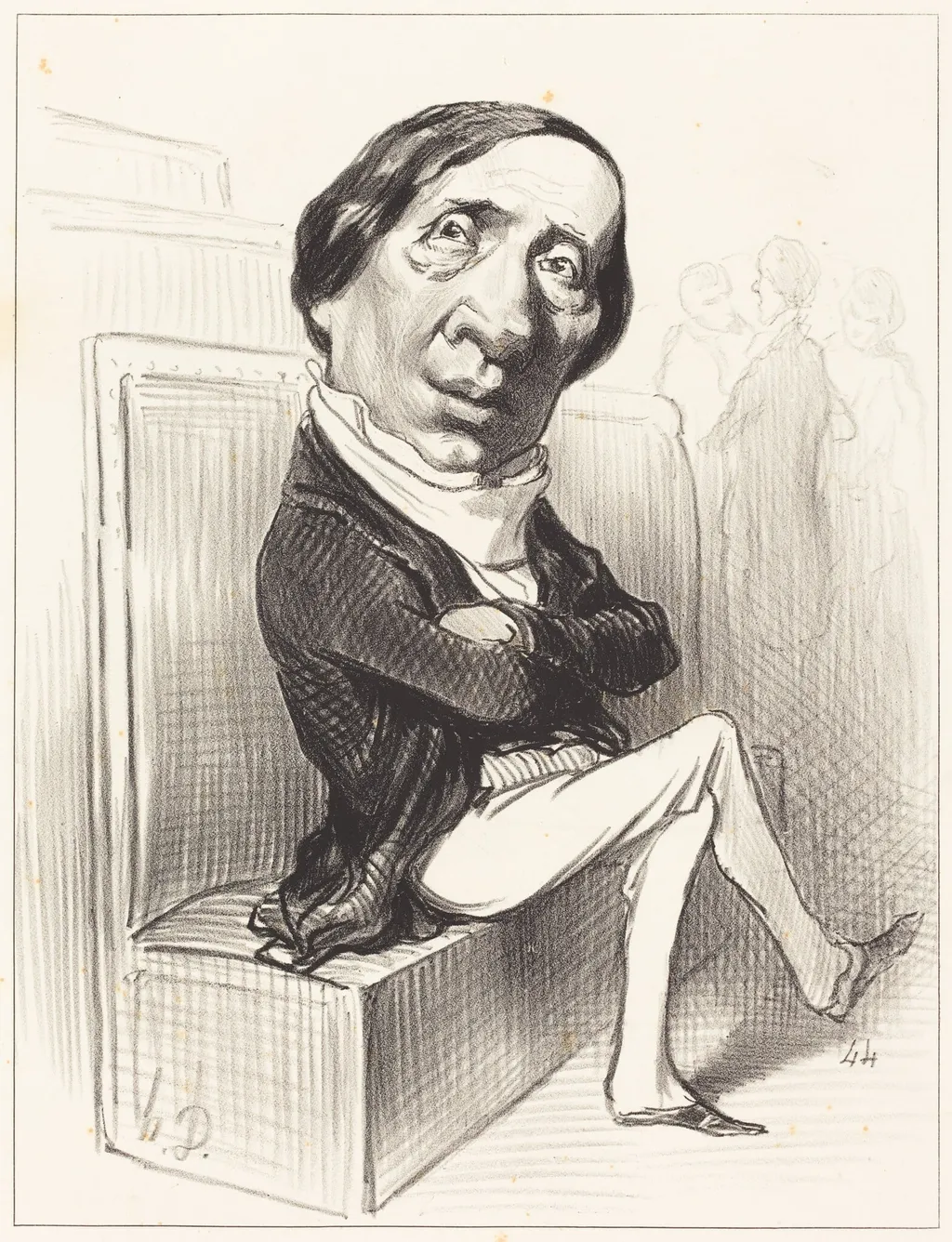 Charles Dupin, by Honoré Daumier, ink, 1849