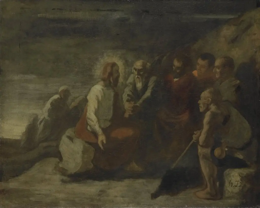 Christ and His Disciples, by Honoré Daumier