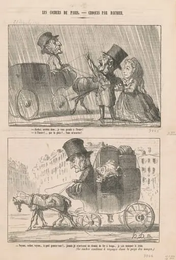 Cocher, arrêtez donc, by Honoré Daumier