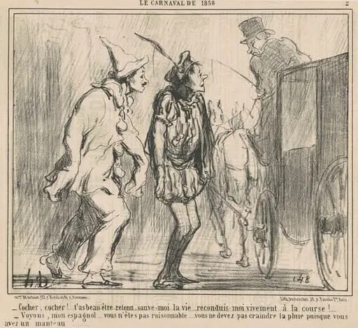 Cocher, Cocher! ..., by Honoré Daumier