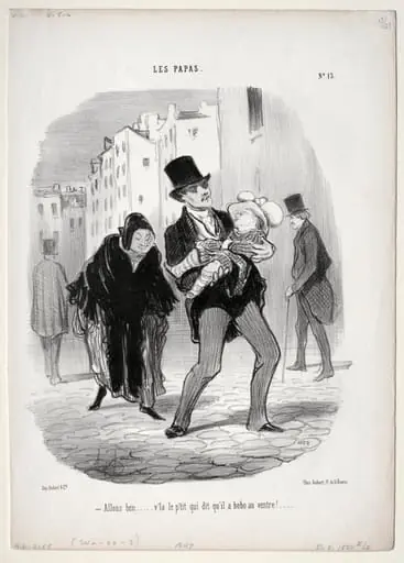 Come along, dear..., by Honoré Daumier