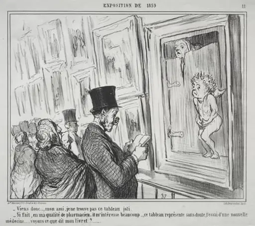 Come on, my friend, I do not find this painting beautiful, by Honoré Daumier