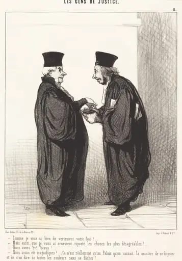 Comme je vous ai dit vertement votre fait!, by Honoré Daumier