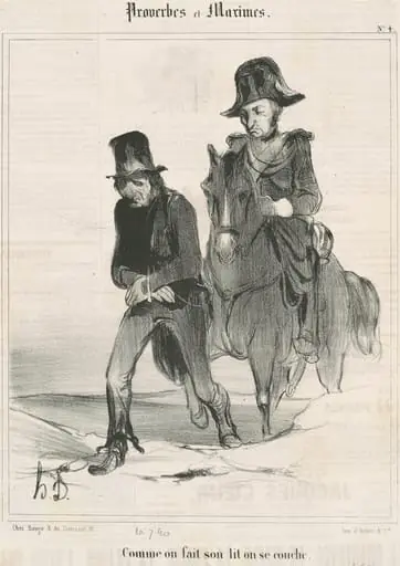 Comme on fait son lit on se couche, by Honoré Daumier