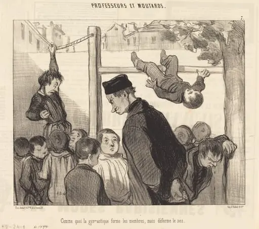 Comme quoi la gymnastique forme les membres..., by Honoré Daumier