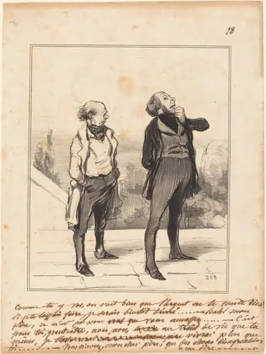 Comme tu y vas..., by Honoré Daumier