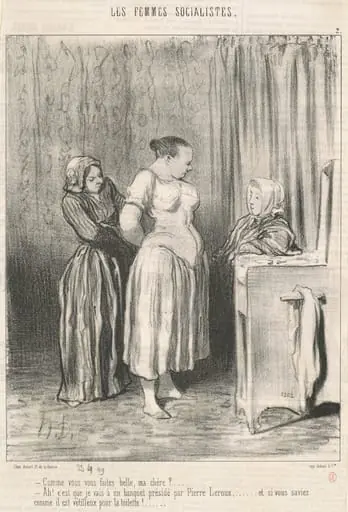 Comme vous faites belle, ma chère? ..., by Honoré Daumier