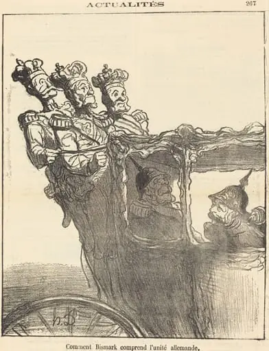 Comment Bismarck comprend l'unité allemande, by Honoré Daumier