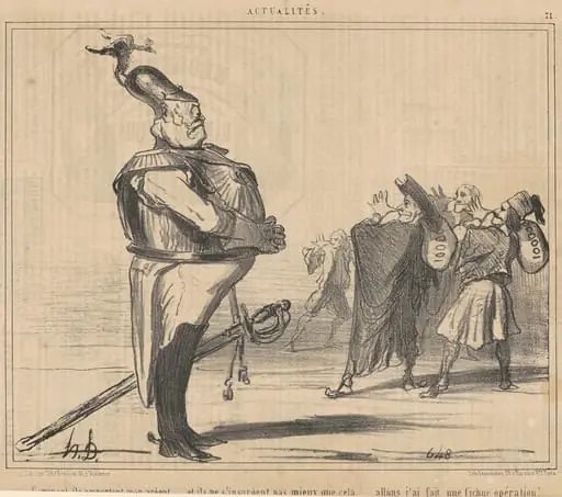Comment, ils emportent mon argent ..., by Honoré Daumier