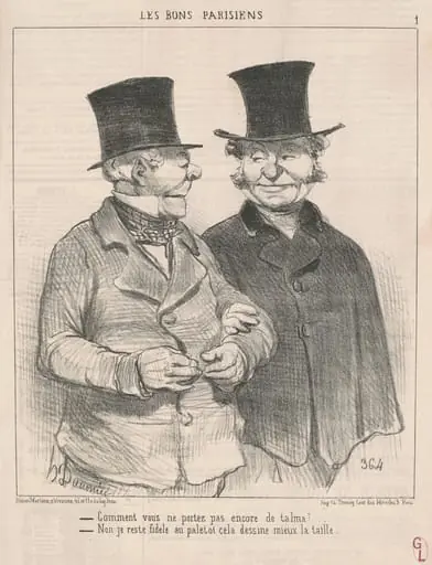 Comment vous portez pas encore de talma? ..., by Honoré Daumier
