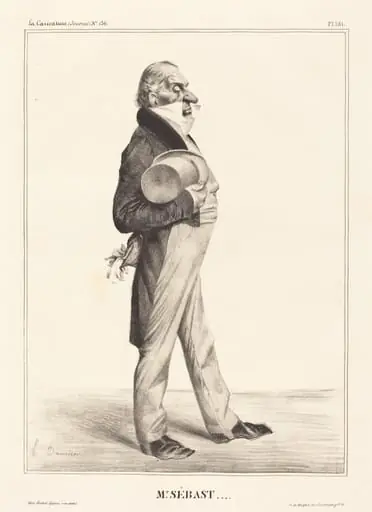 Comte Horace Sébastiani, by Honoré Daumier
