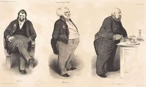 Comte Portalis - Duc de Bassano - Comte de Montlosier, by Honoré Daumier