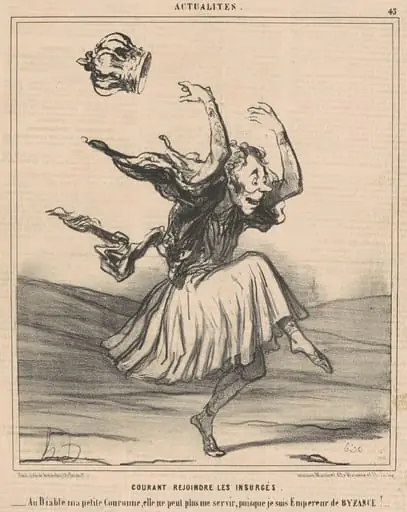Courant rejoindre les insurgés, by Honoré Daumier