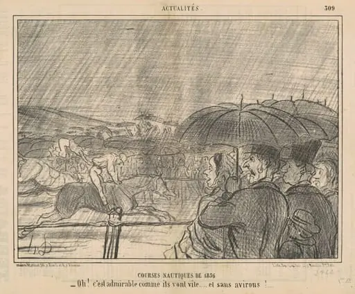 Courses nautiques de 1856, by Honoré Daumier