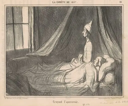 Croyant l'apercevoir ..., by Honoré Daumier