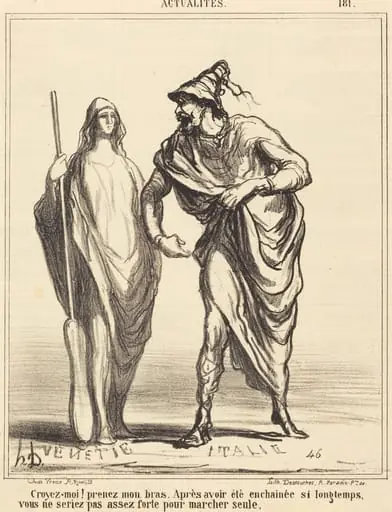 Croyez-moi! prenez mon bras..., by Honoré Daumier