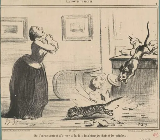 De l'inconvénient d'aimer a la fois ..., by Honoré Daumier