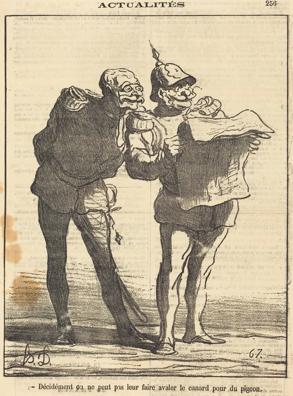 Décidément on ne peut pas..., by Honoré Daumier, 1870