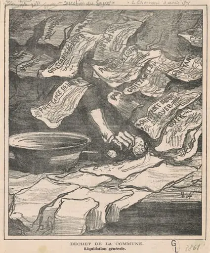 Décret de la commune, by Honoré Daumier