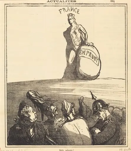 Déjà relevée!, by Honoré Daumier