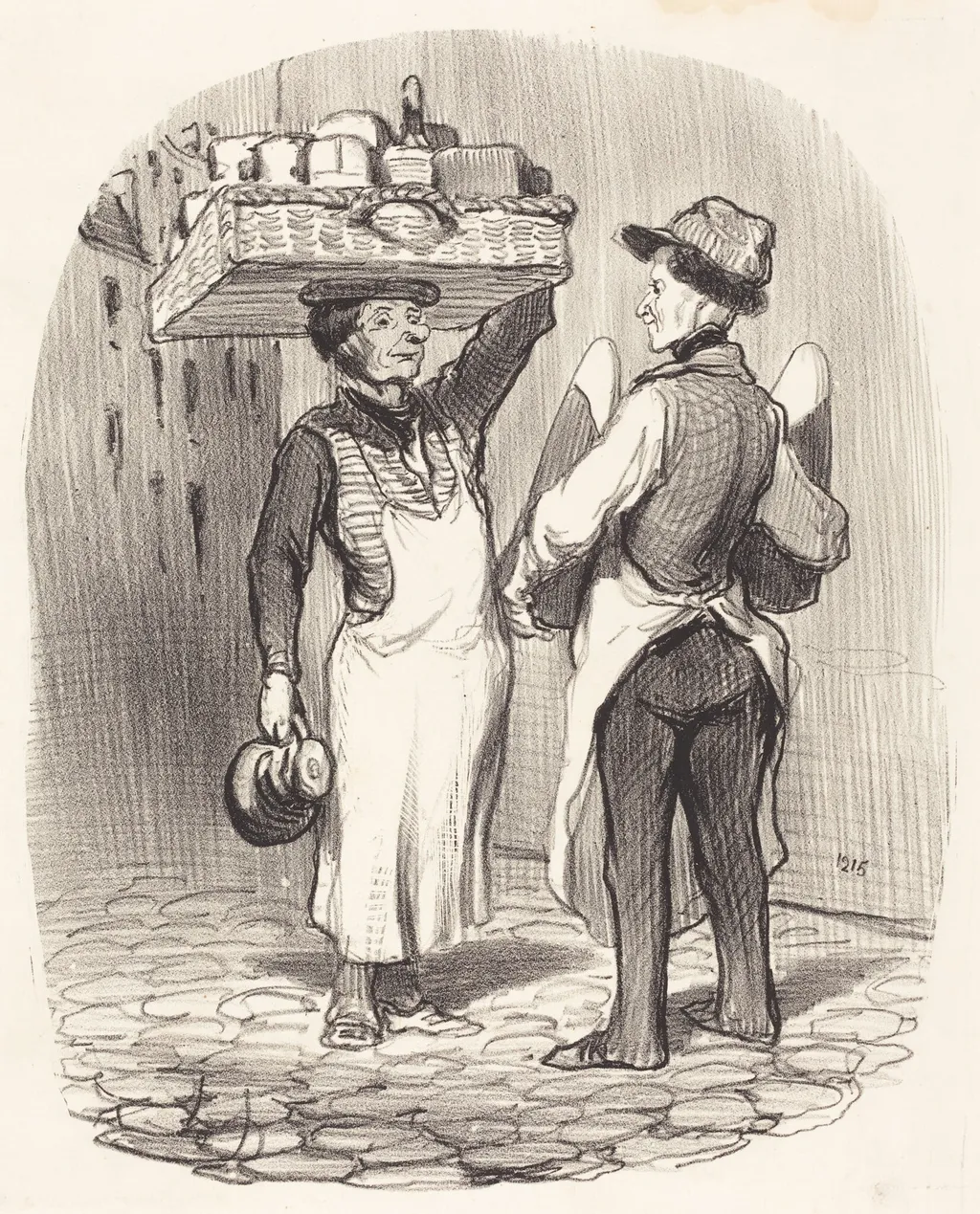 Des chargés d'affaires, by Honoré Daumier, ink, 1848