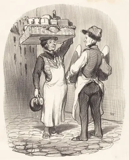 Des chargés d'affaires, by Honoré Daumier