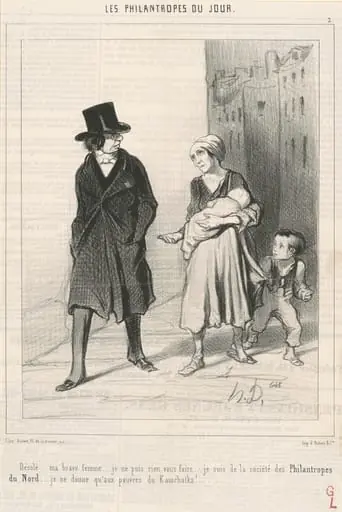 Désolé ... Je suis de la société des philantropes du nord ..., by Honoré Daumier
