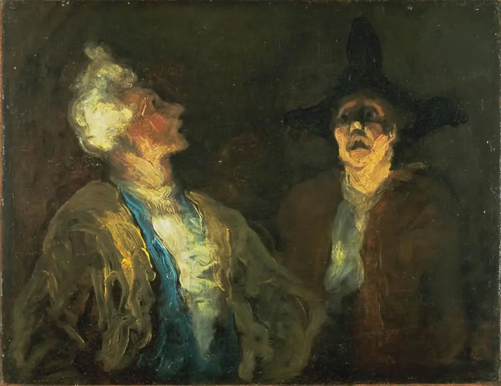 Deux Acteurs (Scène de comédie), by Honoré Daumier